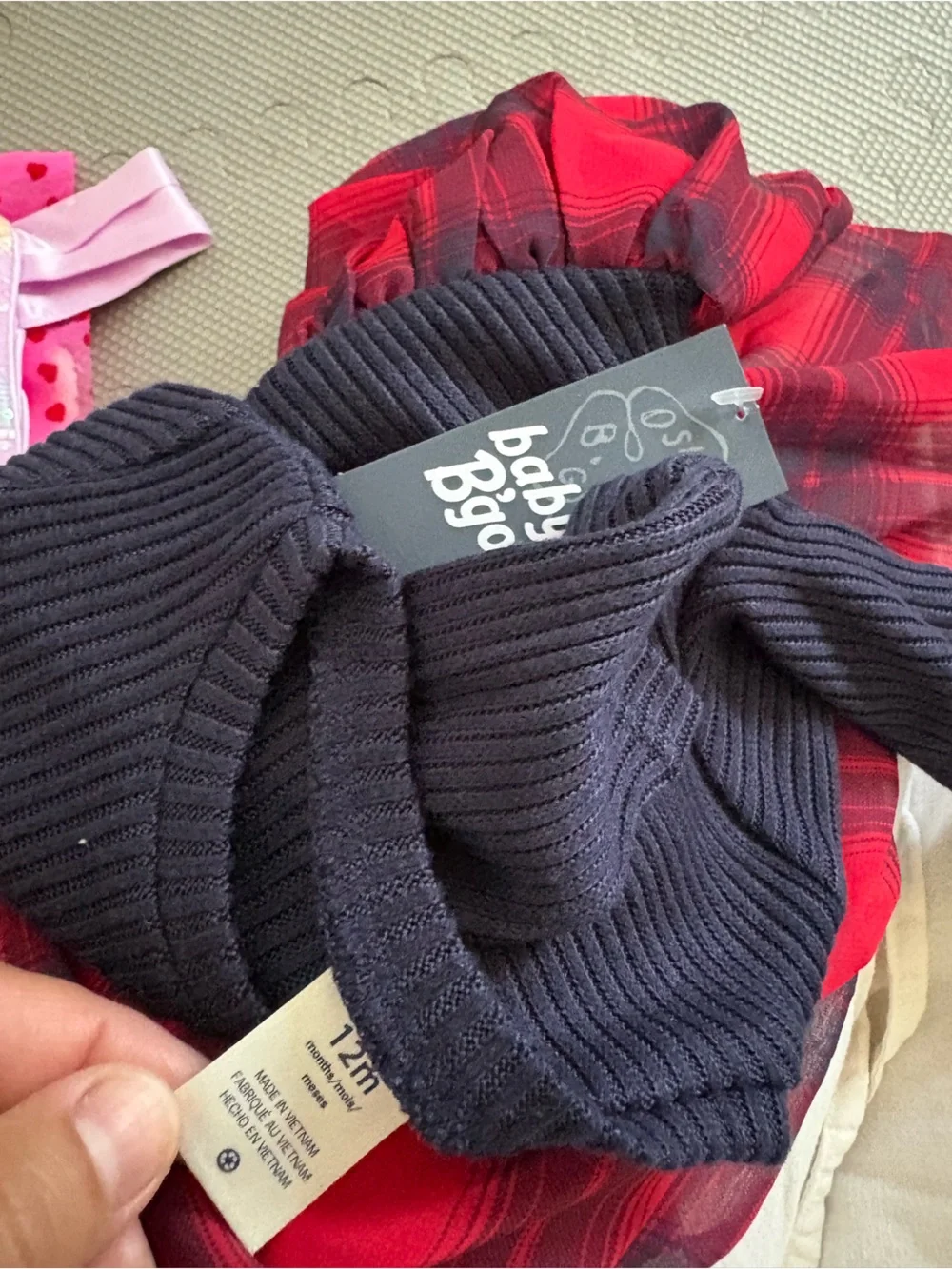 NWT baby Bgosh plaid holiday dress